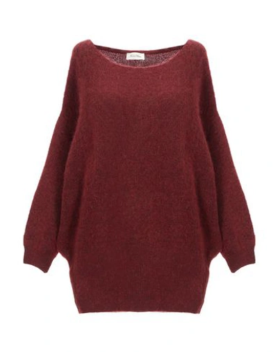 American Vintage Sweater In Brick Red