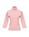 DSQUARED2 DSQUARED2 WOMAN TURTLENECK PINK SIZE L VISCOSE, POLYESTER,39942759JN 4