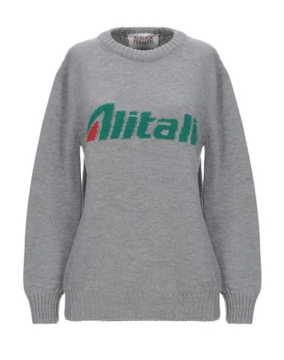 ALBERTA FERRETTI ALBERTA FERRETTI WOMAN SWEATER GREY SIZE S VIRGIN WOOL,39947023FN 5