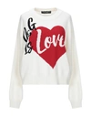 Dolce & Gabbana Love Embroidered Sweater In White