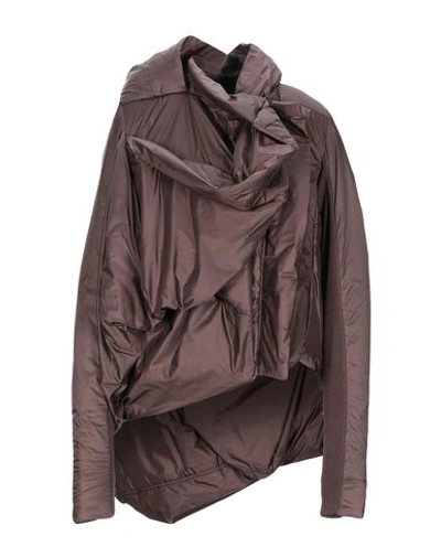 Rick Owens Jacket In Cocoa