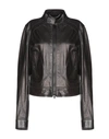DIESEL BLACK GOLD Leather jacket,41919290BA 4