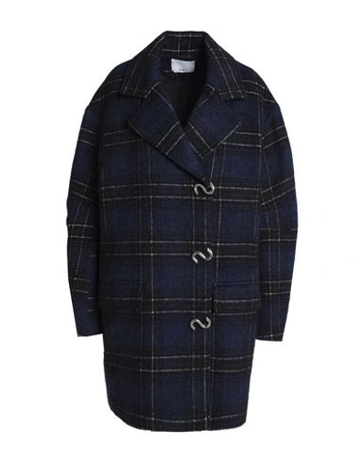 Tibi Coat In Dark Blue