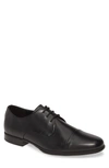 Calvin Klein Men's Dominick Crust Leather Oxfords Men's Shoes In Black
