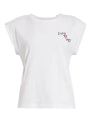 CURRENT ELLIOTT WOMEN'S THE JACK ROSE TEE,0400011572072