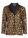 ALICE AND OLIVIA Keir Sequin Leopard Print Pajama Top