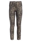 ALICE AND OLIVIA Connley High Waist Slim Fit Leopard Print Leggings