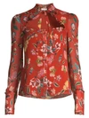 ALEXIS WOMEN'S ELODIE FLORAL BLOUSE,0400011572160