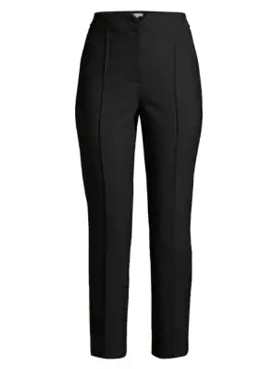 Rebecca Taylor Cropped Virgin-wool Blend Suit Pants In Black
