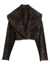 ALAÏA Animal-Print Crop Jacket