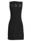 ALAÏA Finestrelle Pointelle Square Sheath Dress