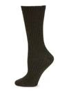 Hanro Wool Blend Socks In Strong Olive