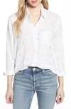 Rails Charli Shirt In White Watercolor Cactus