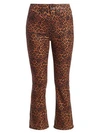 7 FOR ALL MANKIND LEOPARD-PRINT HIGH-RISE SLIM-FIT KICK FLARE JEANS,400011483390