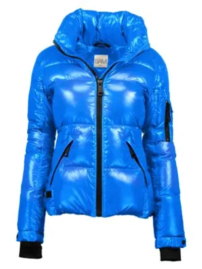 Sam Freestyle Down Nylon Puffer Jacket In Light Royal