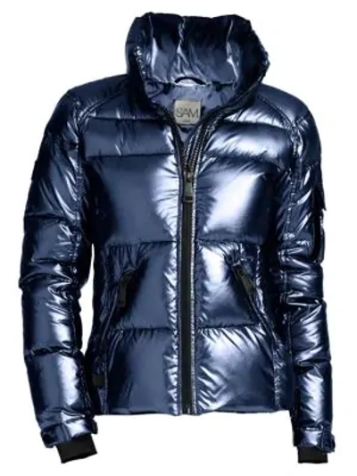 Sam Freestyle Down Nylon Puffer Jacket In Moonlight