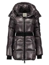 Sam Soho Belted Nylon Down Mid-length Jacket In Anthracite