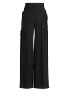 Stella Mccartney High-waisted Wide-leg Trousers In Black