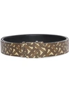 BURBERRY MONOGRAM PRINT E-CANVAS BELT