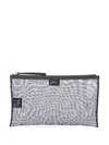 FENDI LOGO MESH CLUTCH BAG