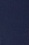 Robin Piccone Ava Solid Twist-front Bikini Bottom In Navy