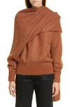 Rejina Pyo Colette Mohair Blend Sweater In Brown
