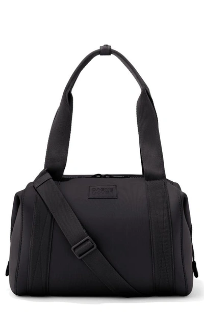 Dagne Dover Medium Landon Neoprene Carryall Duffle Bag In Onyx