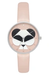 KATE SPADE METRO CRITTER LEATHER STRAP WATCH, 36MM,KSW1541