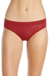 Tommy John Second Skin Cheeky Bikini In Red Dahlia