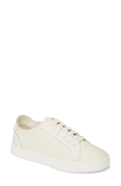 Dolce Vita York Lace-up Platform Sneaker In White Leather