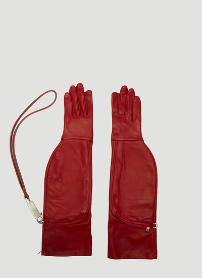 Rick Owens Off-the-runway Gloves In Red