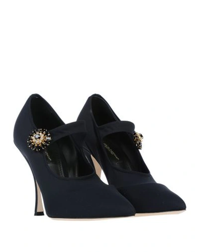 DOLCE & GABBANA DOLCE & GABBANA WOMAN PUMPS BLACK SIZE 7.5 POLYAMIDE, ELASTANE,11701785NK 7