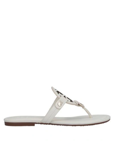 Tory Burch Flip Flops In Ivory