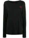 A.F.VANDEVORST LOGO PATCH LONG SLEEVE TOP