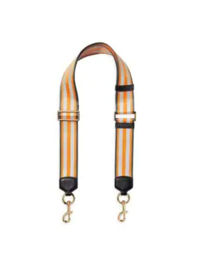 Marc Jacobs Reflective Webbing Strap In Orange Multi