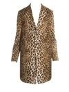 VERSACE Cheetah-Print Faux-Fur Long Coat
