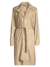Rains Holographic Overcoat In Holographic Beige