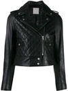 SANDRO QUILTED BIKER JACKET 