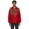 VERSACE VERSACE RED BONDAGE TRACK JACKET