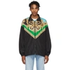 VERSACE VERSACE GREEN AND BLUE BAROCCO TRACK JACKET