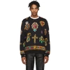 VERSACE VERSACE BLACK JEWEL SWEATSHIRT