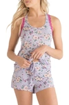 Honeydew Intimates All American Shortie Pajamas In Orchid Tint Floral