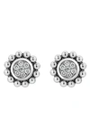 LAGOS CAVIAR SPARK DIAMOND PAVÉ STUD EARRINGS,01-81788-DD