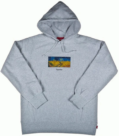 Pre-owned Supreme  Field Hooded Sweatshirt Ash Grey