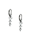 Adriana Orsini Tivoli Cubic Zirconia Sterling Silver Drop Earring In Black