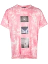 LOST DAZE PINK TIE DYE T-SHIRT,TTD RED