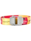 Off-white 3.5cm Red And Yellow 2.0 Industrial Logo-print Webbing Belt