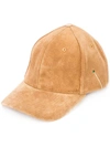 NICK FOUQUET Brown suede baseball cap