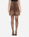 Dolce & Gabbana Leopard-print Wool-crepe Skirt In Leo Print