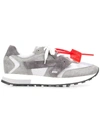 OFF-WHITE HG RUNNER SNEAKERS GREY,OMIA140F19D80041